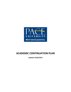 Download the Academic Continuity Plan