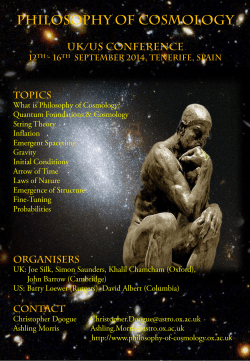 conference on the Philosophy of Cosmology