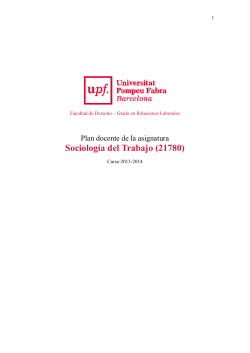 Sociologia del Treball