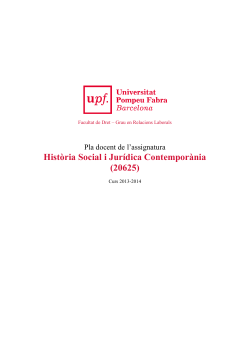 Hist ria Social i Jur dica Contempor nia