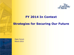 Taking Action to Secure Our Future