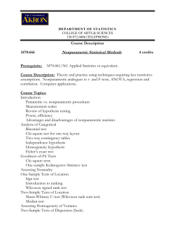 666 NONPARAMETRIC STATISTICAL METHODS