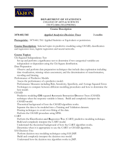 585 APPLIED ANALYTICS-DECISION TREES