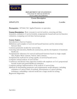 573 SURVIVAL ANALYSIS