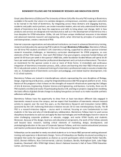 Download the Biomimicry Fellowship Fact Sheet