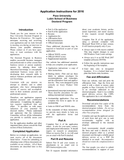 Application Instructions