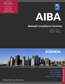 AIBA Agenda