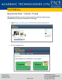 Managing Your Files