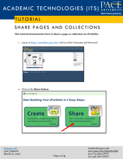 Sharing Pages and Collections