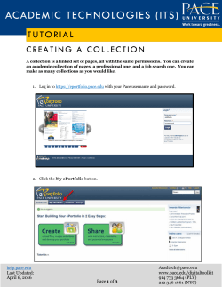 Creating a Collection