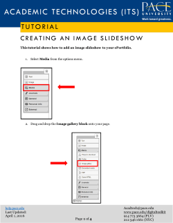 Creating an Image Slideshow