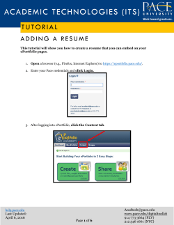 Adding a Resume