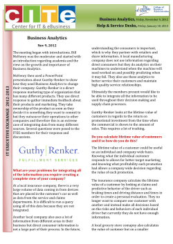 Help and Service Desks