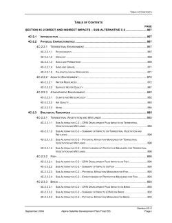 Section 4C-2 Direct and Indirect Impacts - Sub-Alternative C-2 (439 KB)