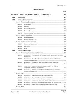 Section 4B Direct and Indirect Impacts - Alternative B (736 KB)
