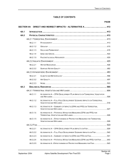 Section 4A Direct and Indirect Impacts - Alternative A (1894 KB)