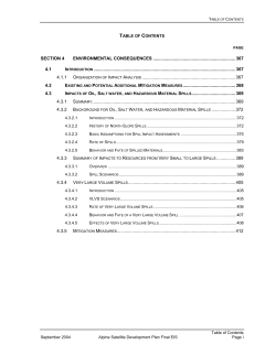 Section 4 Environmental Consequences (436 KB)