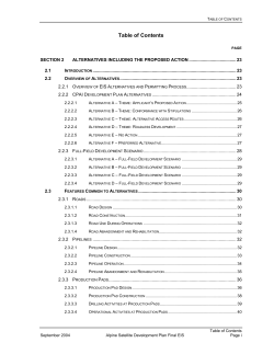 Section 2 Alternatives Including the Proposed Action (910 KB)