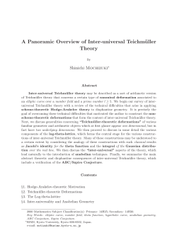 http://www.kurims.kyoto-u.ac.jp/~motizuki/Panoramic%20Overview%20of%20Inter-universal%20Teichmuller%20Theory.pdf