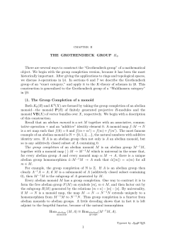 The Grothendieck group K_0