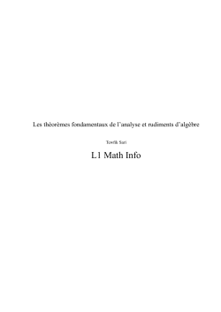 Notes de cours