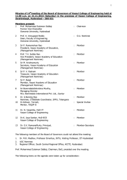 TEQIP - Phase-II BoG MOM, dated 21-11-2015