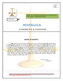 NOSTALGIA - News Letter - Volume 03