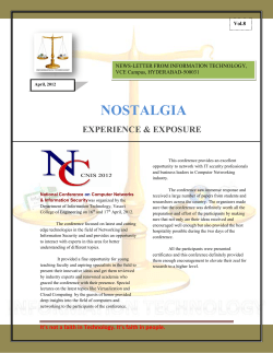 NOSTALGIA - News Letter - Volume 08