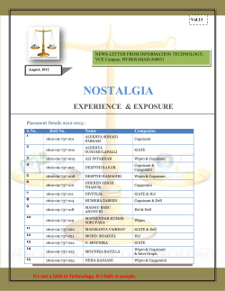NOSTALGIA - News Letter - Volume 11