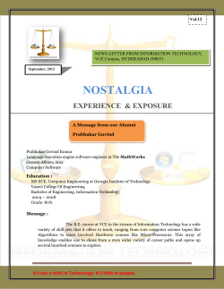NOSTALGIA - News Letter - Volume 12