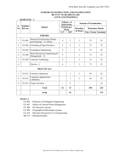 BE 4/4 I & II semester (OU)