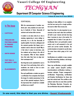 TECHGYAN - Volume 02 - Issue 01 - June 2010