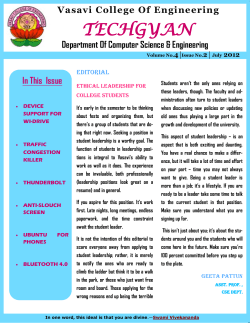 TECHGYAN - Volume 04 - Issue 02 - July 2012