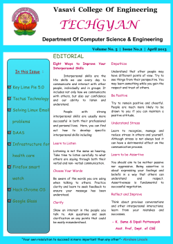 TECHGYAN - Volume 05 - Issue 02 - April 2013