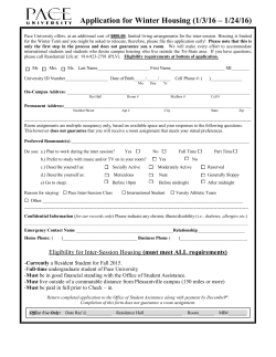 Click here for the Winter Housing Application.