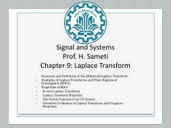 Lecture 9A Laplace Transform.pptx