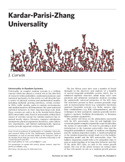 Ivan Corwin on KPZ universality
