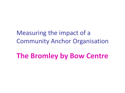 Conversation Starter: Dan Hopewell, Bromley by Bow Centre [PPT 2.02MB]