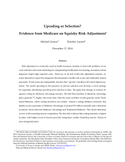 Upcoding or Selection? Evidence from Medicare on Squishy Risk Adjustment
