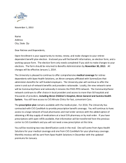 Open enrollment letter