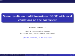 premi&egrave;re partie