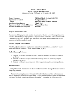 Click to Open Thesis Learning Outcomes