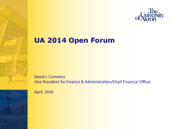 Budget Forum presentation