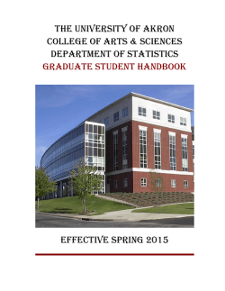 Graduate Student Handbook