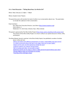 Panel Discussion - Talking About Race: Can We Be Civil