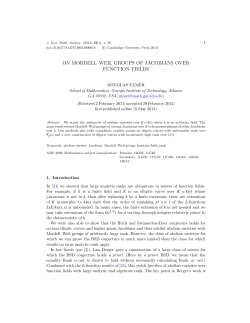 On Mordell-Weil groups of Jacobians over function fields