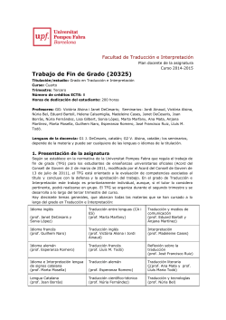 Plan docente