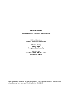 Blumberg2009 State of the Parties Draft  Edited 