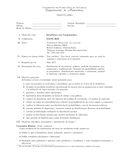 Mate 3026 Estad stica con Computadora
