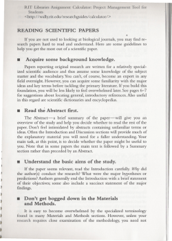 Como leer informes cientificos